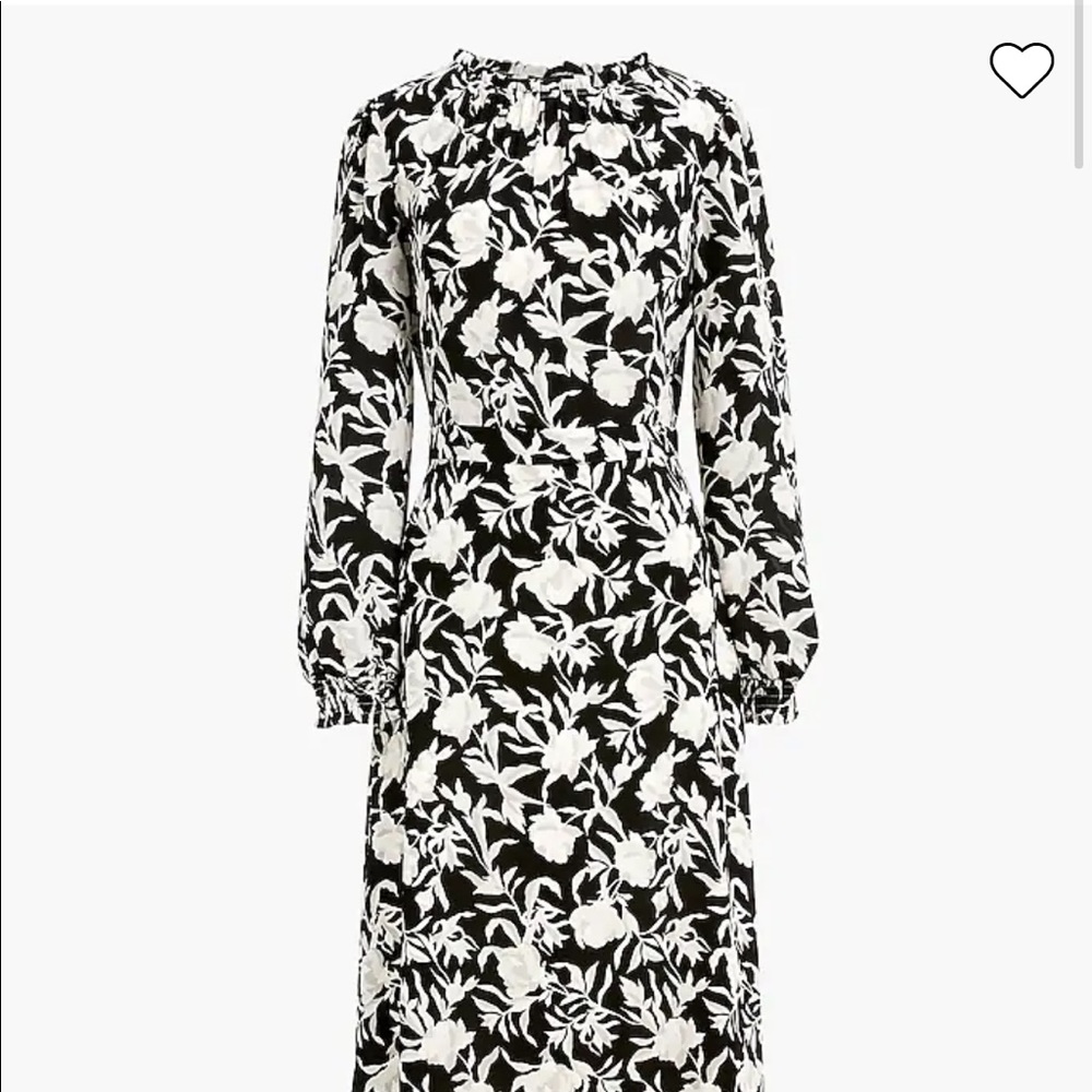 J. Crew Ruffle Neck Peasant Dress size 4